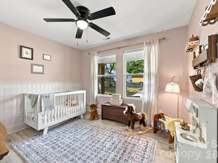 523 Gibson Drive, Concord, NC 28025.  MLS# CAR4426463, YatesRealty ID 52556. Guest room 1 with built in closet