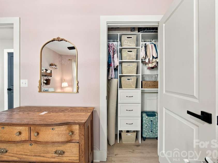 523 Gibson Drive, Concord, NC 28025.  MLS# CAR4426463, YatesRealty ID 52556. Guest room 1 with built in closet