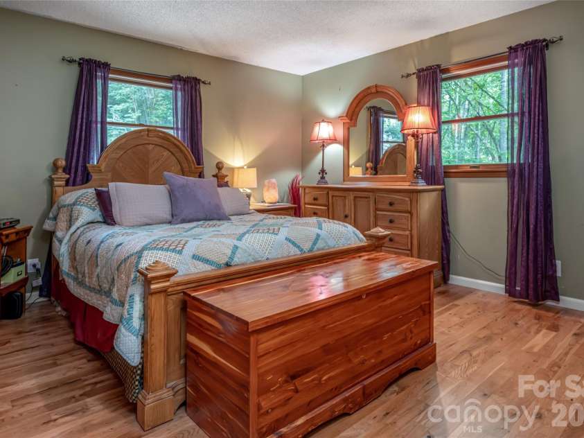 101 Guffey Mountain Road, Fairview, NC 28730.  MLS# CAR4426718, YatesRealty ID 52584. Primary bedroom on main