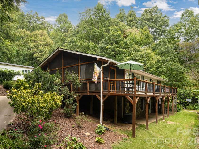 101 Guffey Mountain Road, Fairview, NC 28730.  MLS# CAR4426718, YatesRealty ID 52584. View entering the property