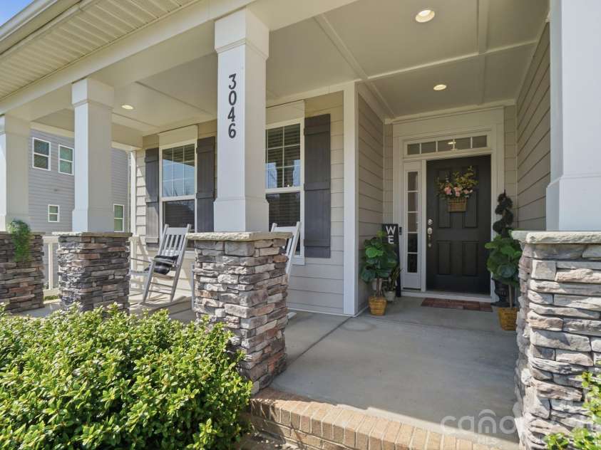 3046 Woodlands Creek Drive, Monroe, NC 28110.  MLS# CAR4366834, YatesRealty ID 52603. Porch