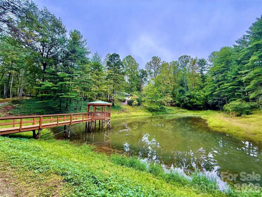 30 Lakemont Cottage Trail, Flat Rock, NC 28731.  MLS# CAR4426976, YatesRealty ID 52605. C0mmunity dock with home behind it in the picture
