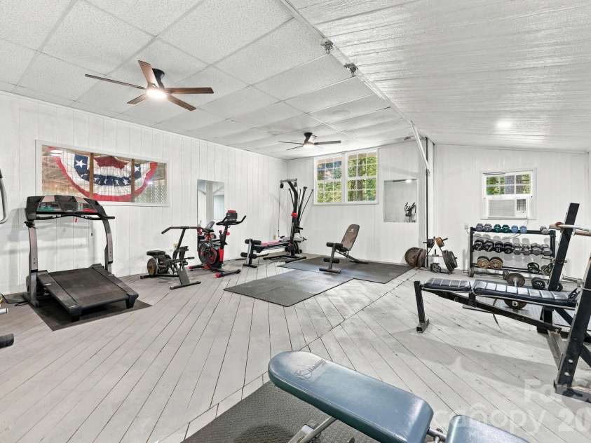132 Falls View Trail, Lake Lure, NC 28746.  MLS# CAR4424804, YatesRealty ID 52610. Community gym