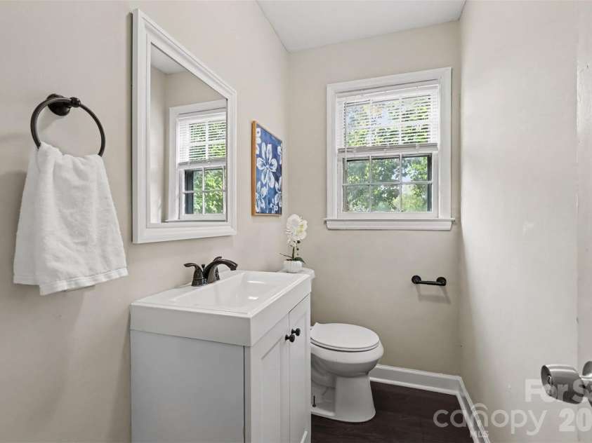 502 Plantation Road, Lancaster, SC 29720.  MLS# CAR4426639, YatesRealty ID 52636. Guest-friendly half bath with a bright window