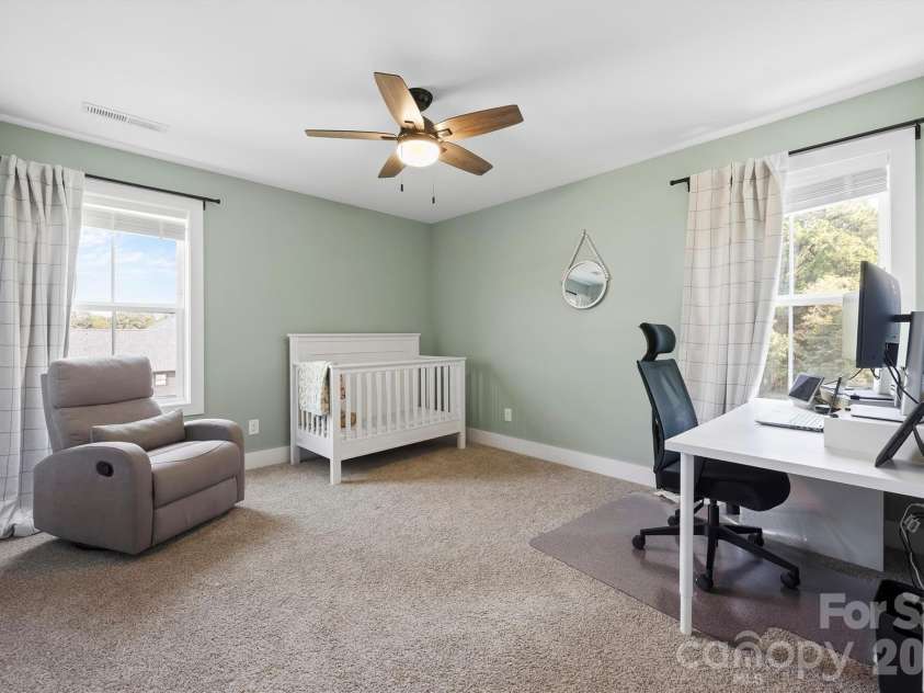 2665 Umberger Road, Cleveland, NC 27013.  MLS# CAR4425571, YatesRealty ID 52643. Bedroom 3 on upper level with large closet