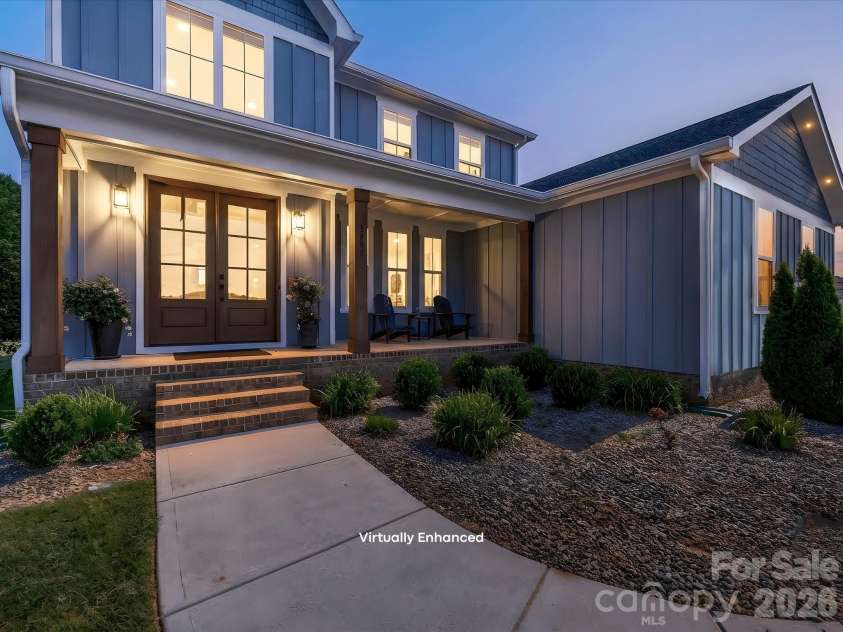 2665 Umberger Road, Cleveland, NC 27013.  MLS# CAR4425571, YatesRealty ID 52643. Gorgeous front doors (virtually enhanced)