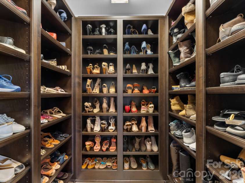 6320 NC Hwy 108 Highway, Mill Spring, NC 28756.  MLS# CAR4425892, YatesRealty ID 52647. Custom Shoe and Accessory Closet