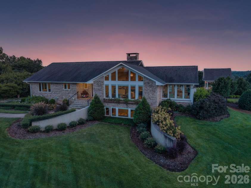 6320 NC Hwy 108 Highway, Mill Spring, NC 28756.  MLS# CAR4425892, YatesRealty ID 52647. Exterior - Twilight