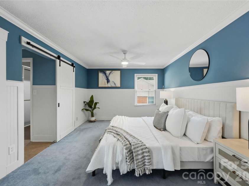 3007 Plentywood Drive, Matthews, NC 28105.  MLS# CAR4425834, YatesRealty ID 52650. Primary Bedroom