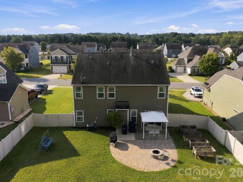 5857 McClintock Drive, Denver, NC 28037.  MLS# CAR4420442, YatesRealty ID 52659. Aerial of backyard