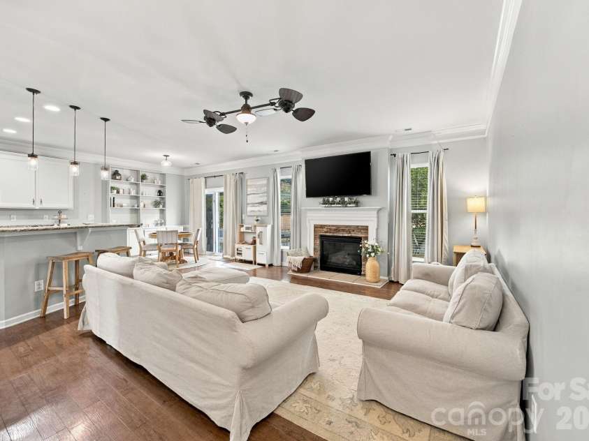 5857 McClintock Drive, Denver, NC 28037.  MLS# CAR4420442, YatesRealty ID 52659. Gas Fireplace