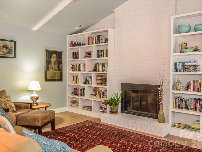 500 Laurel Fork Drive, Matthews, NC 28105.  MLS# CAR4424461, YatesRealty ID 52672. Library with Custom Floor-to-Ceiling Shelving