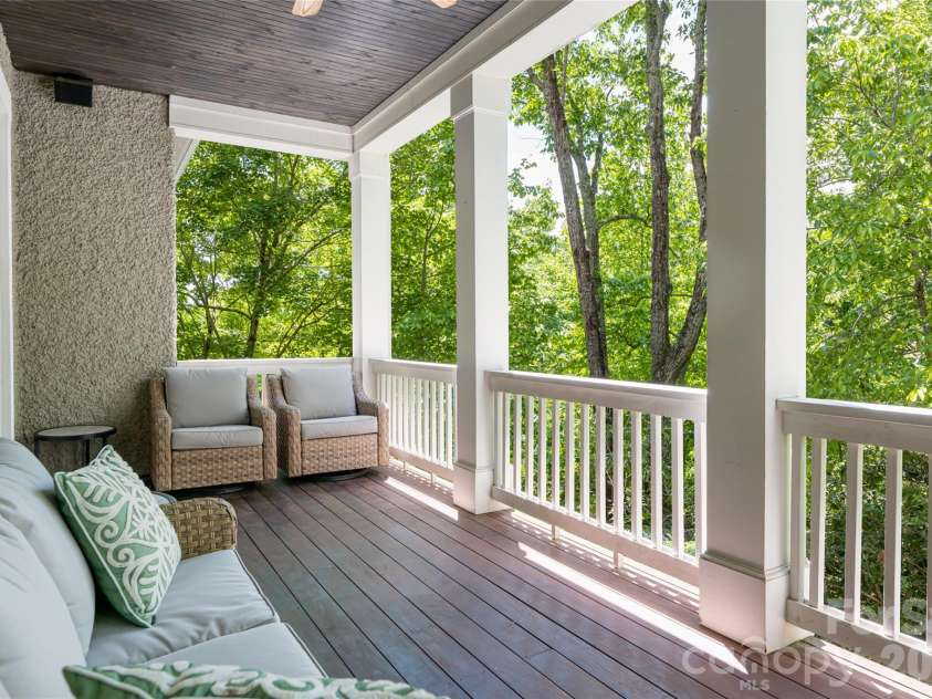 20 East Owl Creek Lane, Fairview, NC 28730.  MLS# CAR4258624, YatesRealty ID 5268. Main level Patio