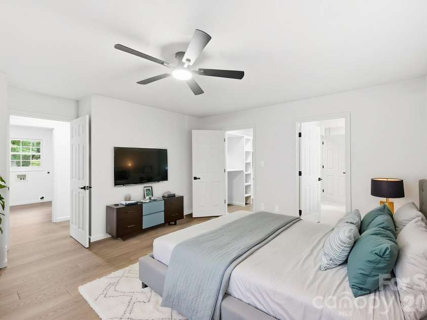 1079 Dupont Road, Hendersonville, NC 28739.  MLS# CAR4427510, YatesRealty ID 52680. Master Bedroom Virtually Staged