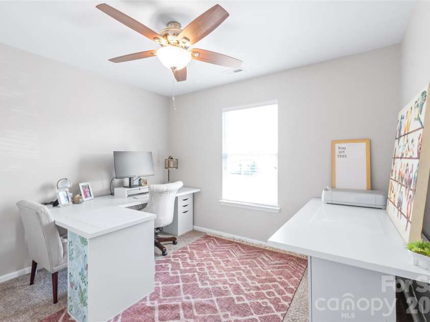 3327 Brackhill Street, Davidson, NC 28036.  MLS# CAR4418504, YatesRealty ID 52682. Guestroom two. Currently being used as a craft room