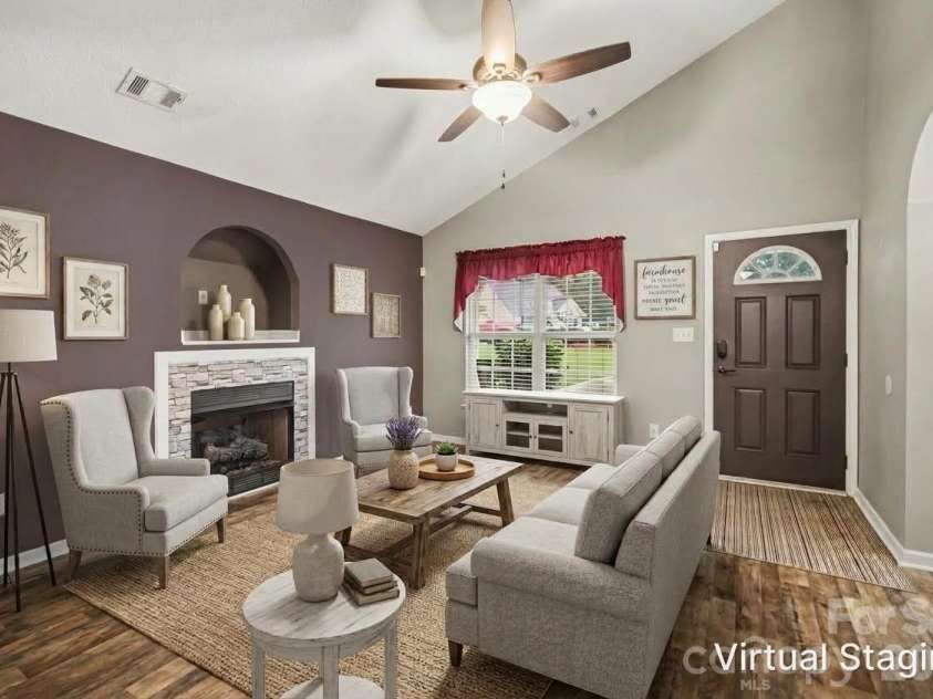 5321 Park Place Drive, Dallas, NC 28034.  MLS# CAR4426948, YatesRealty ID 52752. Virtually staged