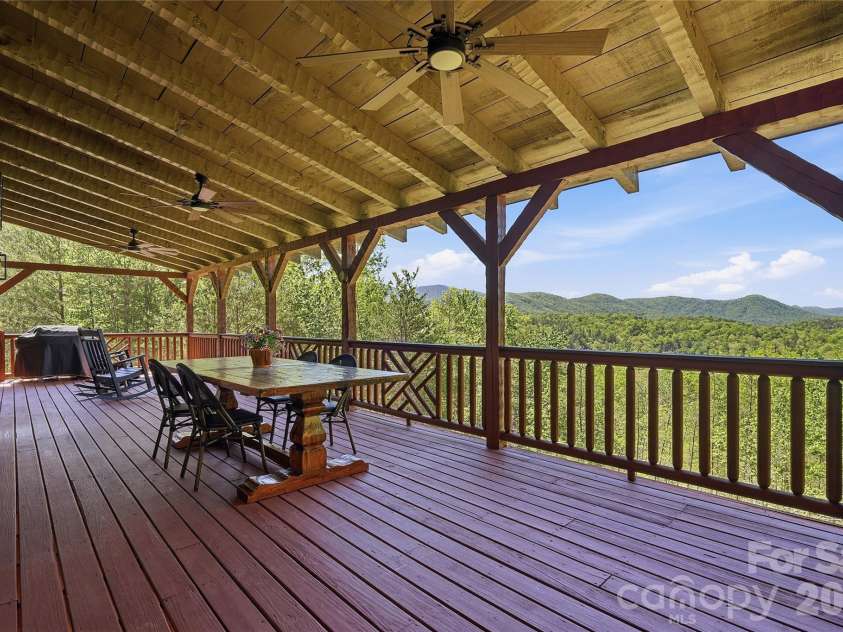 723 Highland Road, Mill Spring, NC 28756.  MLS# CAR4370173, YatesRealty ID 52794. Back Deck