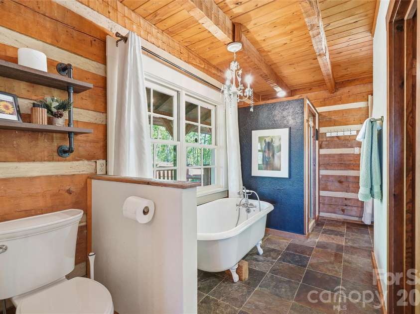 723 Highland Road, Mill Spring, NC 28756.  MLS# CAR4370173, YatesRealty ID 52794. Primary Bath