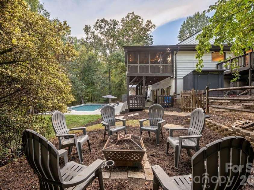 3525 Windbluff Drive, Charlotte, NC 28277.  MLS# CAR4428020, YatesRealty ID 52811. Fire Pit