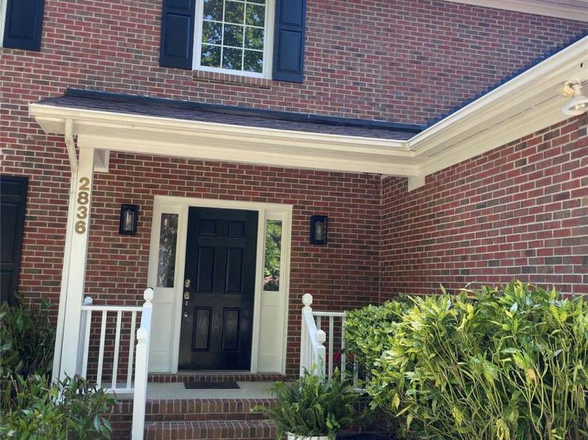 2836 Pickering Road, Greensboro, NC 27407.  MLS# CAR4275274, YatesRealty ID 5282. Front door