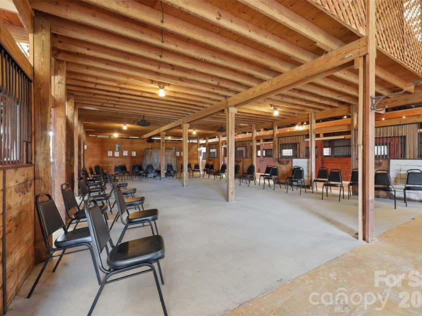 1670 Southwest Boulevard, Newton, NC 28658.  MLS# CAR4401176, YatesRealty ID 52855. Barn w/ 23 stalls & large area for functions