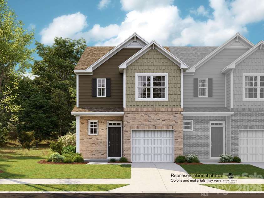 1241 Nighthawk Way, Belmont, NC 28012.  MLS# CAR4428388, YatesRealty ID 52863. RENDERING OF THE CARLTON END UNIT