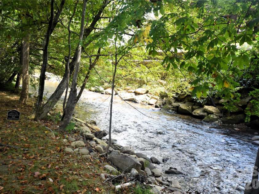 98 Indian Trace Road, Maggie Valley, NC 28751.  MLS# CAR4427039, YatesRealty ID 52864. Another View of Jonathan Creek