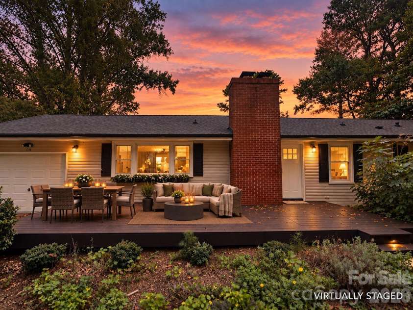 126 Stradley Mountain Road, Asheville, NC 28806.  MLS# CAR4428453, YatesRealty ID 52898. Virtually Staged Porch Yes It's That Big!