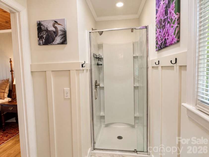 126 Stradley Mountain Road, Asheville, NC 28806.  MLS# CAR4428453, YatesRealty ID 52898. Walk in shower