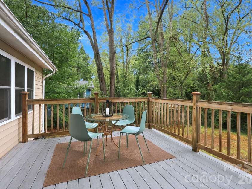 21 Balsam Avenue, Asheville, NC 28806.  MLS# CAR4423009, YatesRealty ID 52913. Backyard beck