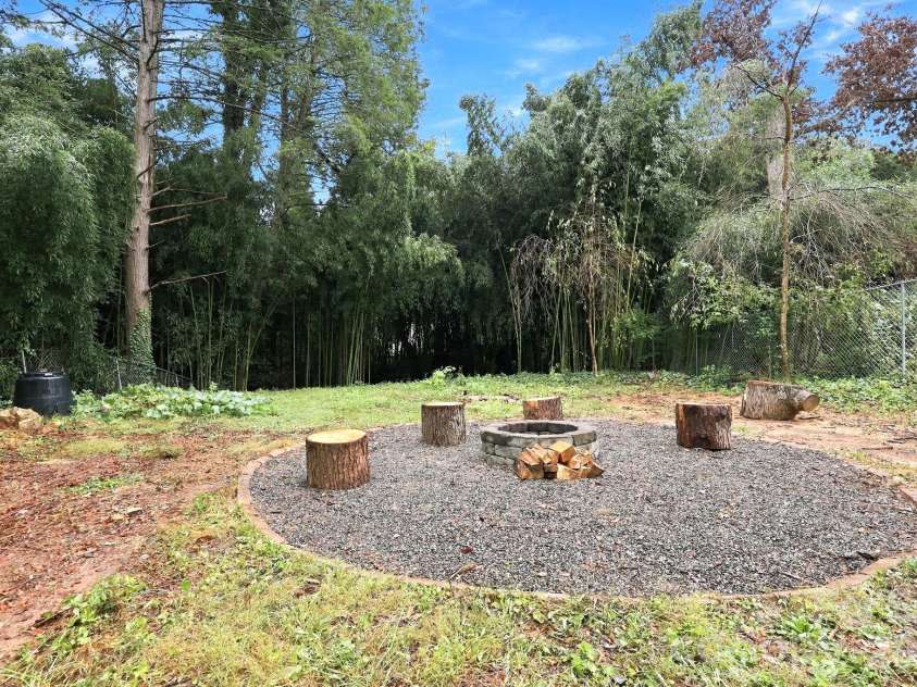 21 Balsam Avenue, Asheville, NC 28806.  MLS# CAR4423009, YatesRealty ID 52913. Level backyard and fire pit