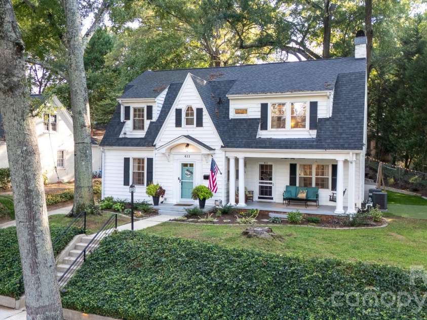 411 Dale Avenue, Gastonia, NC 28052.  MLS# CAR4427569, YatesRealty ID 52936. Ivy lined Sidewalk