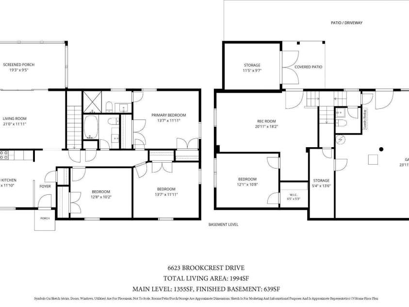 6623 Brookcrest Drive, Charlotte, NC 28210.  MLS# CAR4426988, YatesRealty ID 52948. 