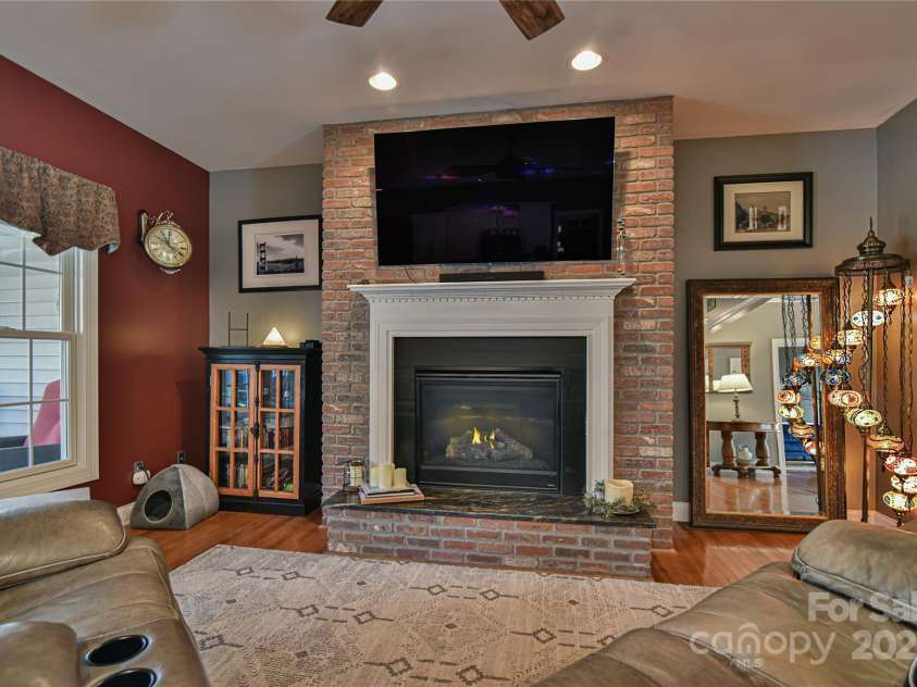 79 Pattys Chapel Road, Fletcher, NC 28732.  MLS# CAR4239671, YatesRealty ID 5295. Alternate family room view