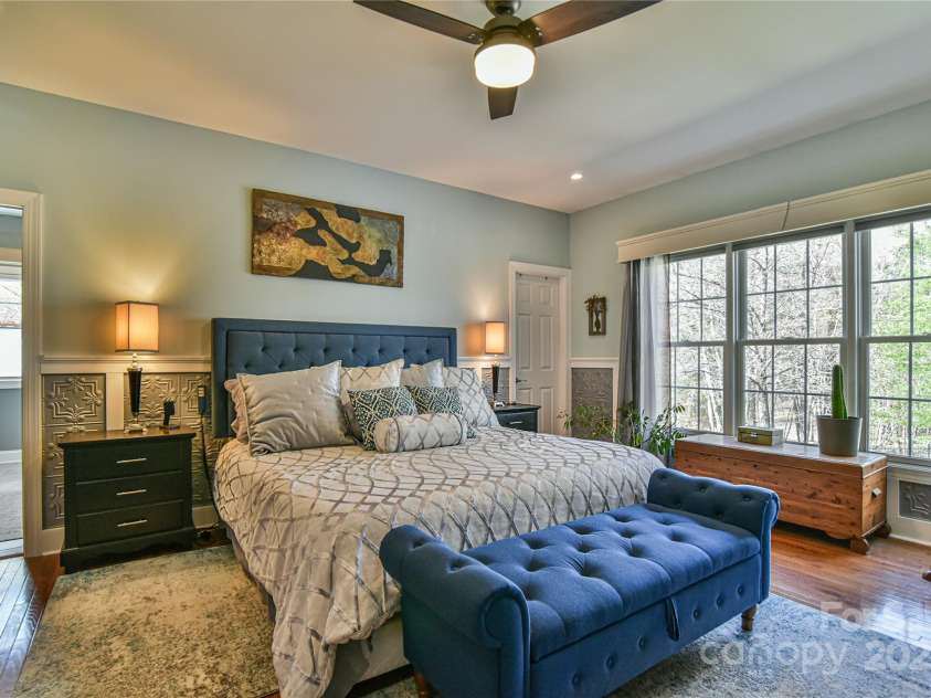 79 Pattys Chapel Road, Fletcher, NC 28732.  MLS# CAR4239671, YatesRealty ID 5295. Primary bedroom