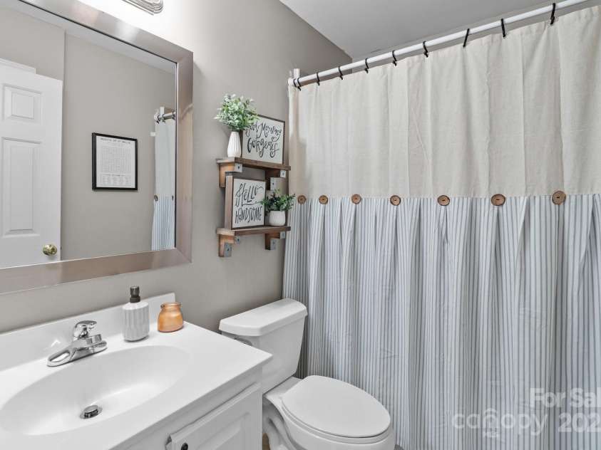 3419 Brickyard Lane, Midland, NC 28107.  MLS# CAR4266112, YatesRealty ID 5296. Hall Bathroom