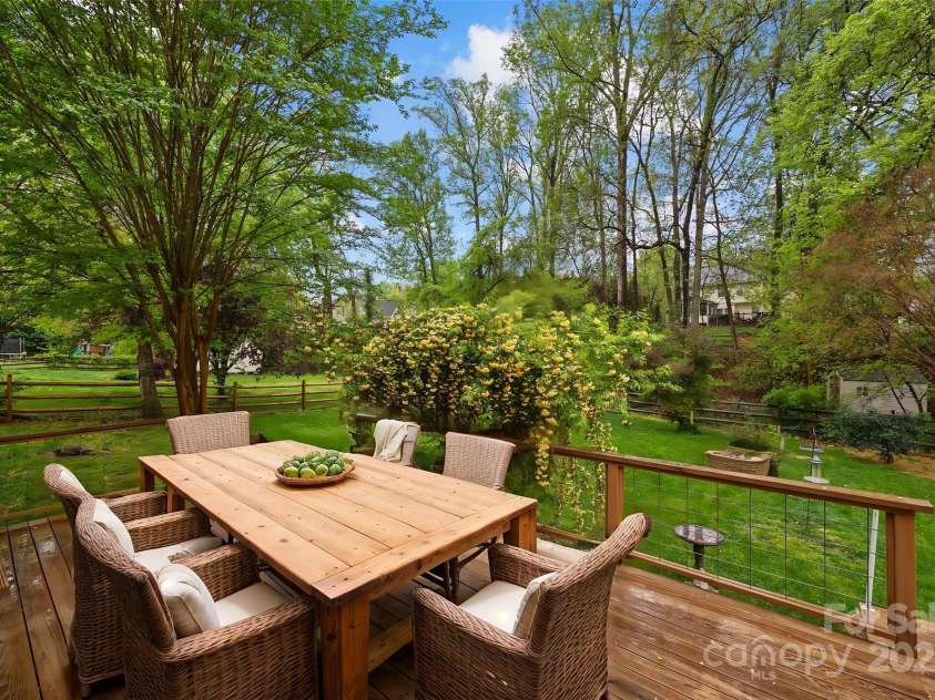 17301 Glassfield Drive, Huntersville, NC 28078.  MLS# CAR4241546, YatesRealty ID 5298. Virtually staged deck 1 of 2