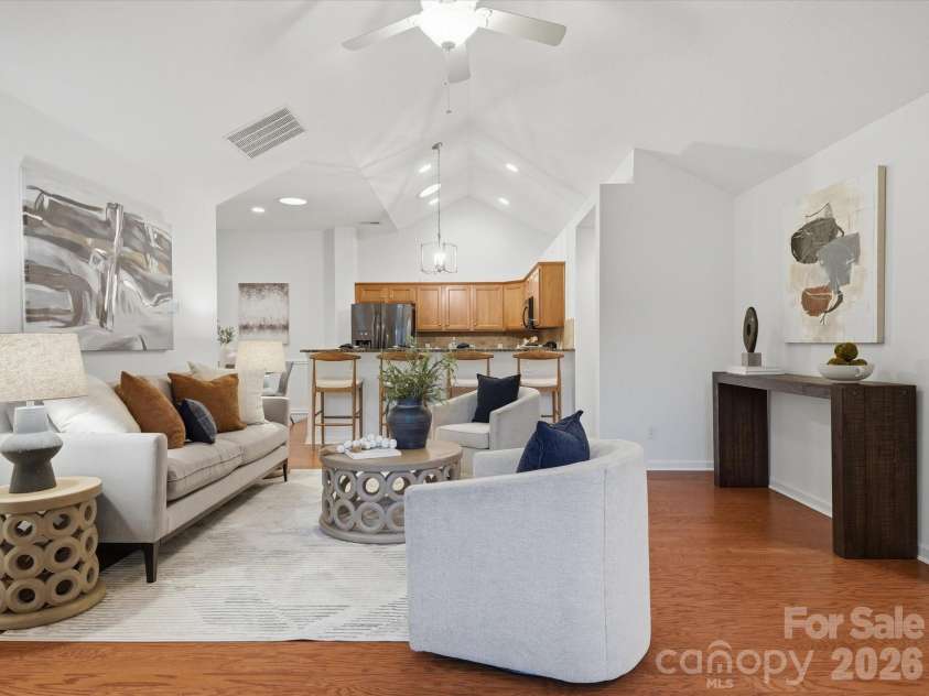 3546 Bank Court, Charlotte, NC 28105.  MLS# CAR4424315, YatesRealty ID 52981. Open layout.