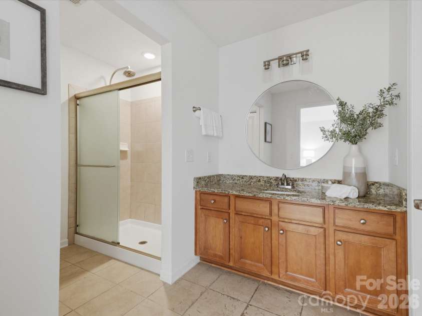 3546 Bank Court, Charlotte, NC 28105.  MLS# CAR4424315, YatesRealty ID 52981. Primary bath.