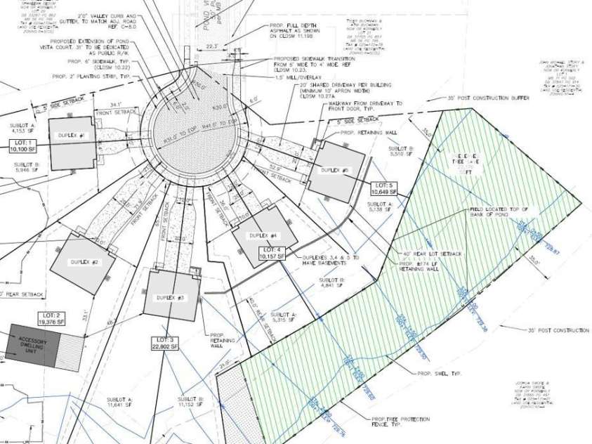 4642 Mcclure Road, Charlotte, NC 28216.  MLS# CAR4302578, YatesRealty ID 5301. Approved site plan