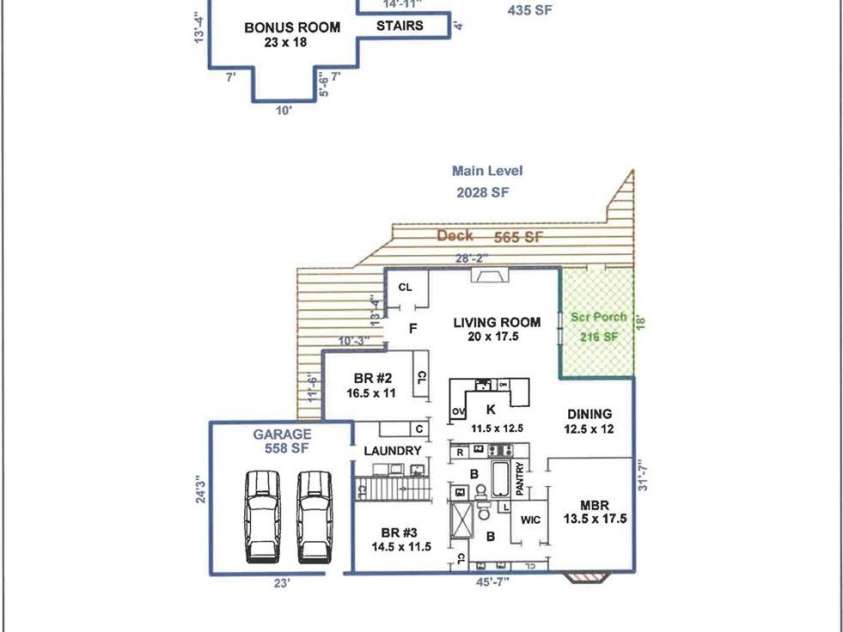 90 Oaklawn Avenue, Brevard, NC 28712.  MLS# CAR4427770, YatesRealty ID 53022. Floor Plan