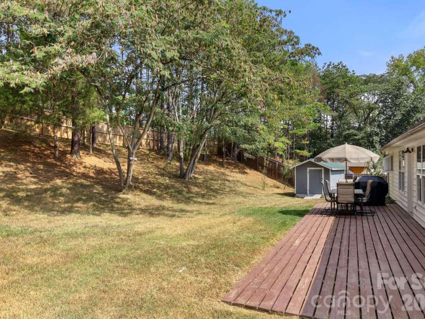 11110 Caroline Whitney Circle, Charlotte, NC 28212.  MLS# CAR4425727, YatesRealty ID 53046. Backyard