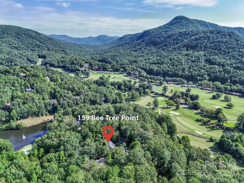 159 Bee Tree Point, Lake Lure, NC 28746.  MLS# CAR4172811, YatesRealty ID 5305. 