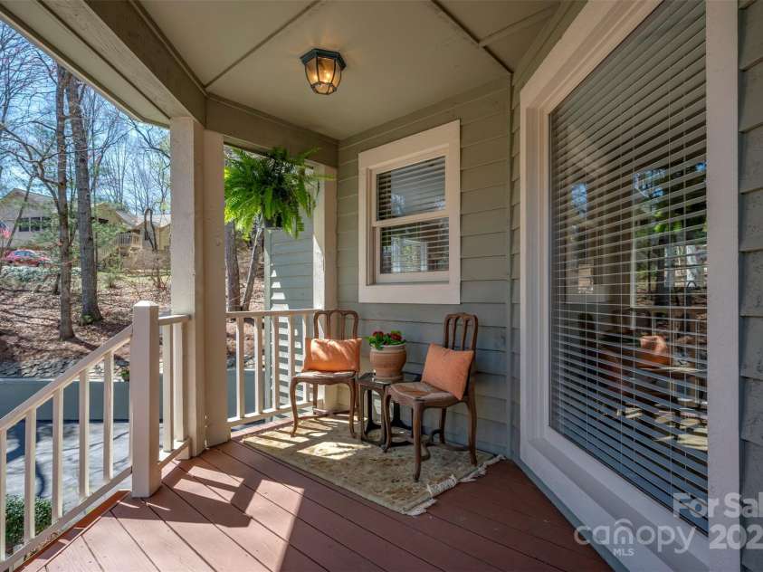 85 Laurel Creek Drive, Asheville, NC 28803.  MLS# CAR4240999, YatesRealty ID 5308. Welcoming front porch