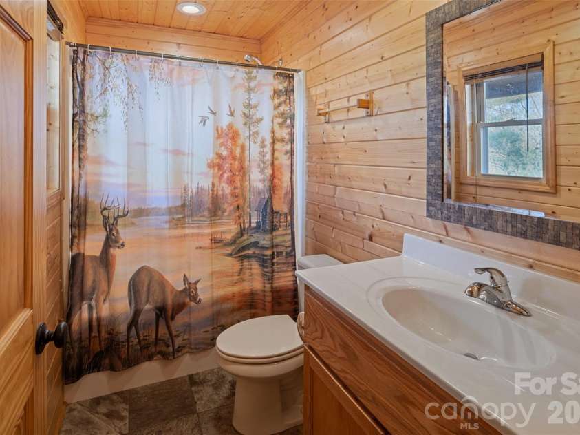 128 Deer Antler Drive, Purlear, NC 28665.  MLS# CAR4360254, YatesRealty ID 5309. Ensuite Bathroom