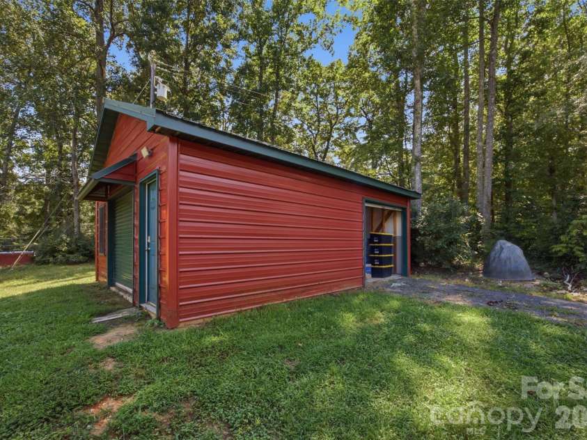 995 Bethel School Road, Clover, SC 29710.  MLS# CAR4421886, YatesRealty ID 53130. Storage shed with electricity.