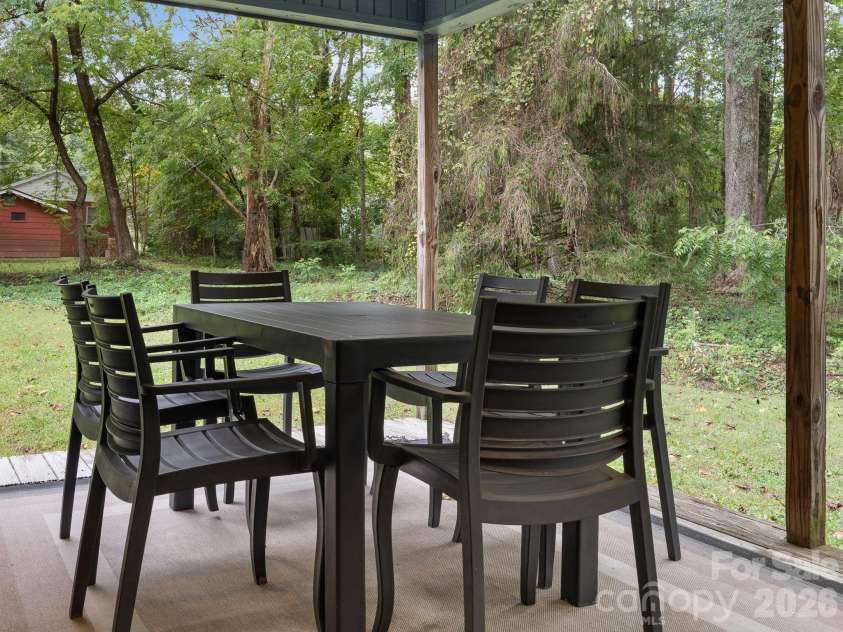105 Robinson Avenue, Brevard, NC 28712.  MLS# CAR4427338, YatesRealty ID 53132. Back Porch