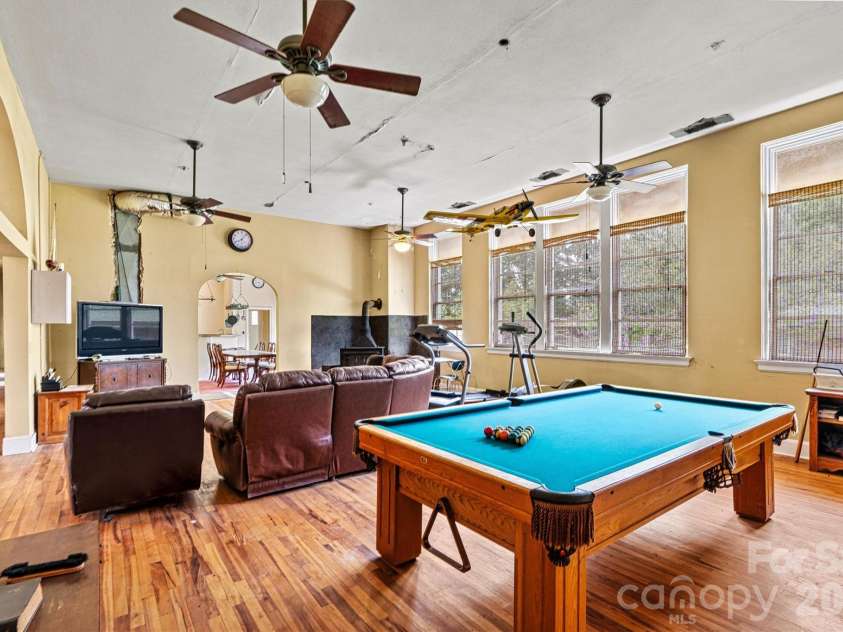 1318 Ostwalt Amity Road, Cleveland, NC 27013.  MLS# CAR4357525, YatesRealty ID 5315. Pool table conveys