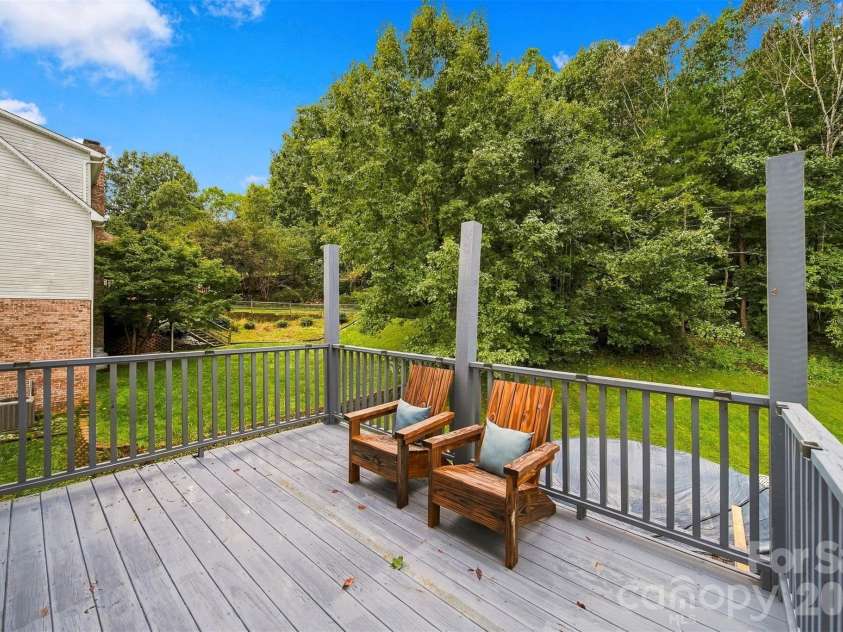 6057 Gold Creek Estate Drive, Hickory, NC 28601.  MLS# CAR4426756, YatesRealty ID 53161. Rear Deck Upper (Main Level)