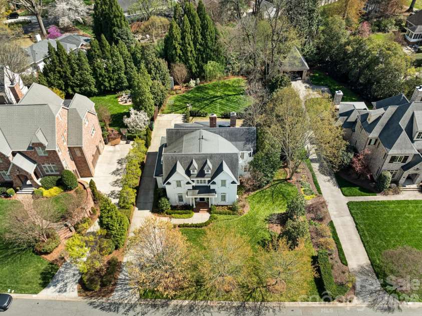 1413 Andover Road, Charlotte, NC 28211.  MLS# CAR4353850, YatesRealty ID 5317. Aerial View 
